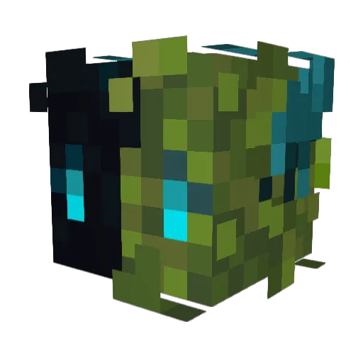 oriboros Minecraft avatar head, 3D render