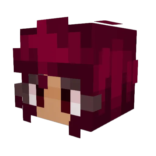 oricosmos Minecraft avatar head, 3D render