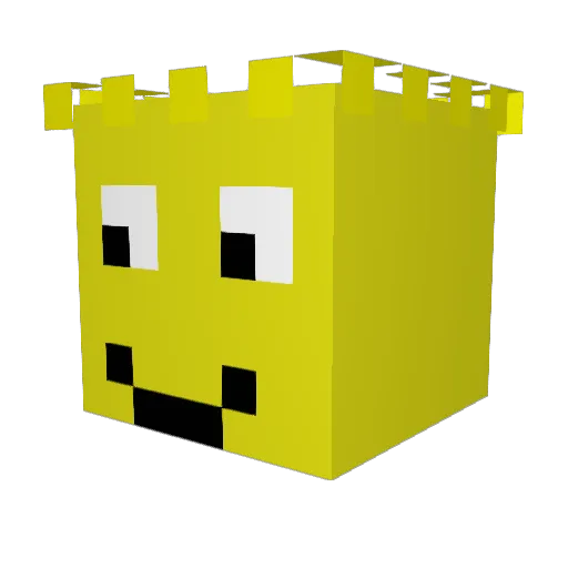 orielt Minecraft avatar head, 3D render