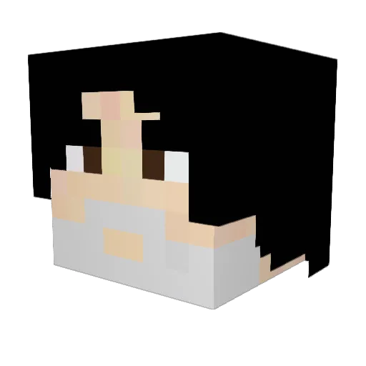 origamizeehond Minecraft avatar head, 3D render
