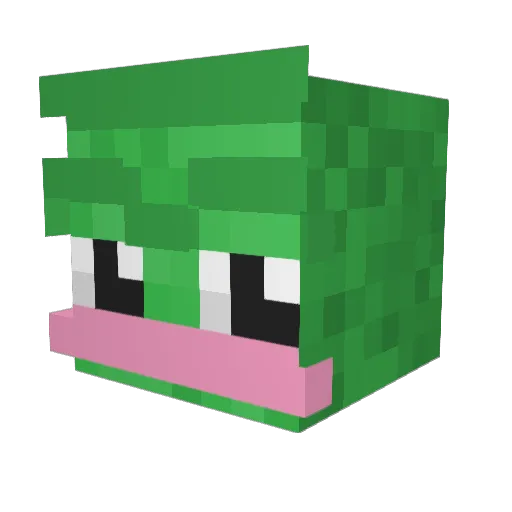 origar10 Minecraft avatar head, 3D render