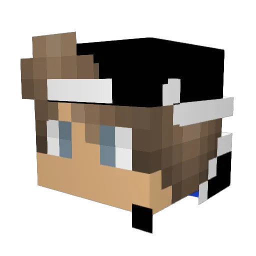 origedje Minecraft avatar head, 3D render