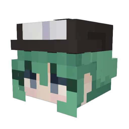 origin_of_aether Minecraft avatar head, 3D render