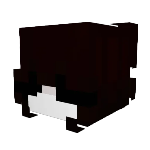 originalstt Minecraft avatar head, 3D render