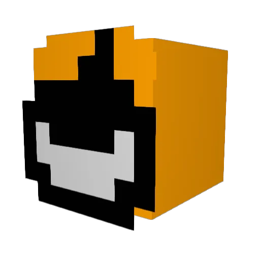 origini8 Minecraft avatar head, 3D render