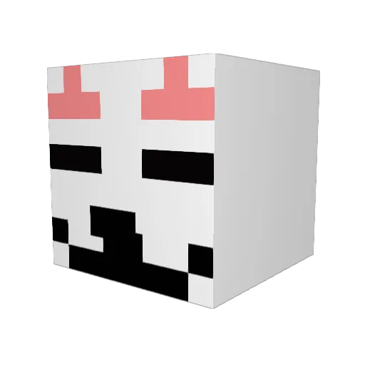 orihu1117 Minecraft avatar head, 3D render