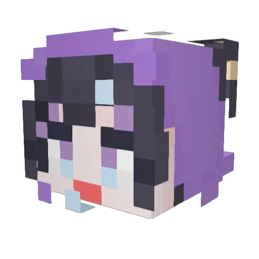 orijeje Minecraft avatar head, 3D render
