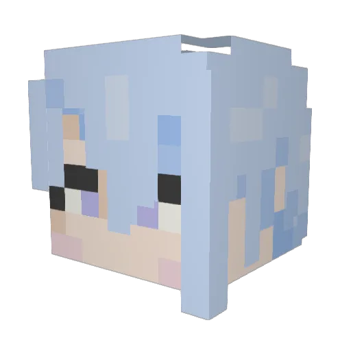 oriki3100 Minecraft avatar head, 3D render