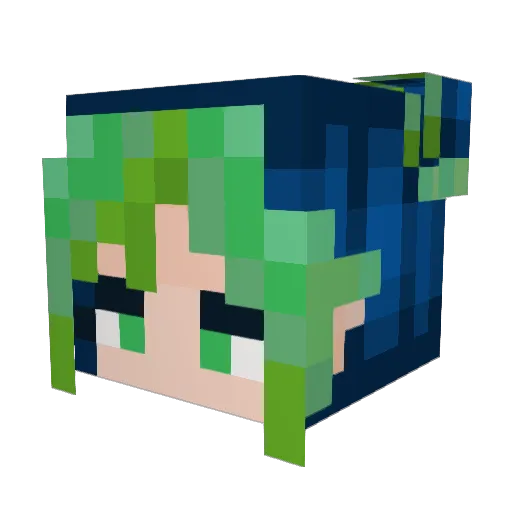 oriklo Minecraft avatar head, 3D render