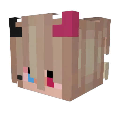 orimoreo Minecraft avatar head, 3D render