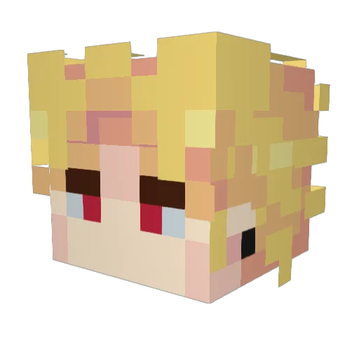 orio1741 Minecraft avatar head, 3D render