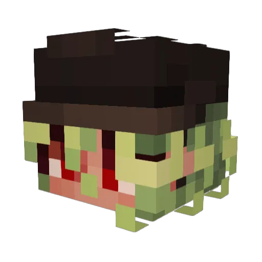 orioniaf Minecraft avatar head, 3D render