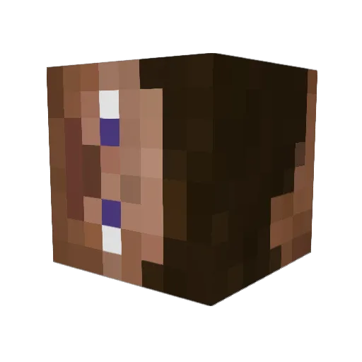 oris18 Minecraft avatar head, 3D render