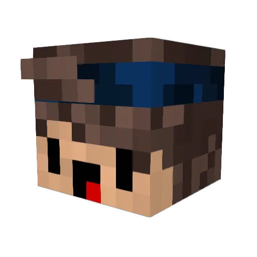 orispector Minecraft avatar head, 3D render