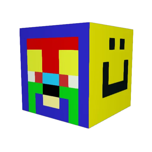 orithegaming Minecraft avatar head, 3D render