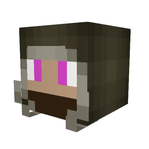 orizyre Minecraft avatar head, 3D render