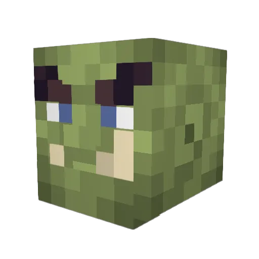 orkandbeans Minecraft avatar head, 3D render