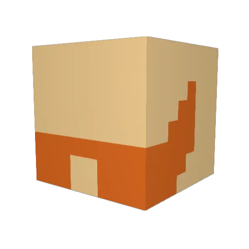 orkarius Minecraft avatar head, 3D render