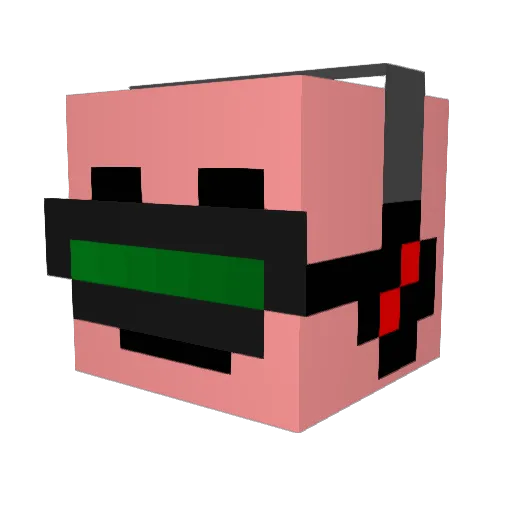 orkb0yz Minecraft avatar head, 3D render