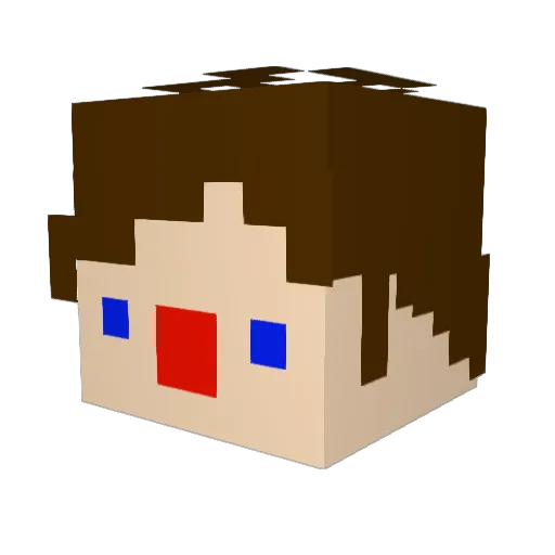 orkla1123 Minecraft avatar head, 3D render