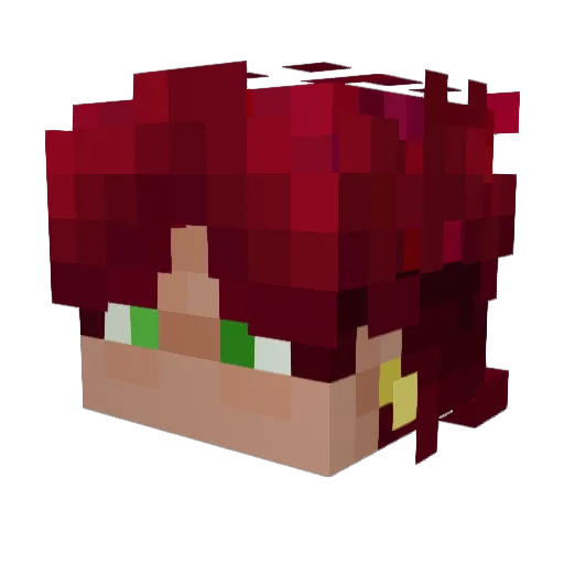 orlando_XXL Minecraft avatar head, 3D render