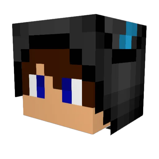 ormellon Minecraft avatar head, 3D render