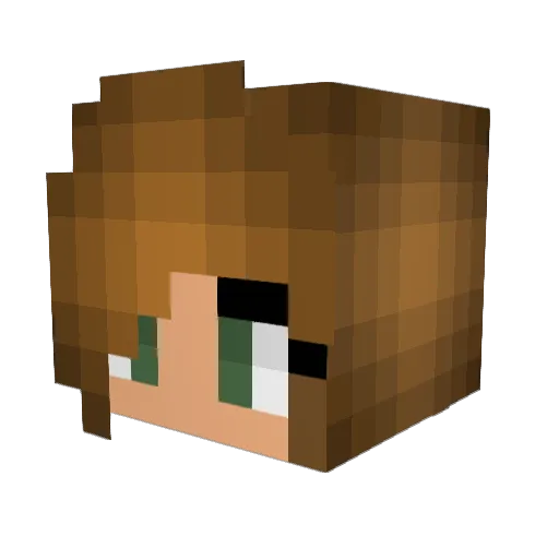 orndorffa Minecraft avatar head, 3D render