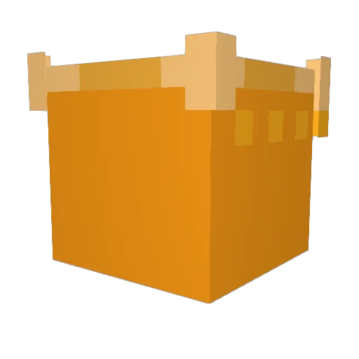 orngzyt Minecraft avatar head, 3D render