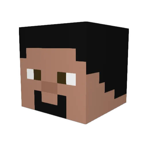 ornithorhyncus28 Minecraft avatar head, 3D render