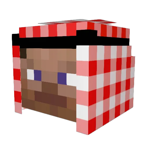 ornj_joos Minecraft avatar head, 3D render