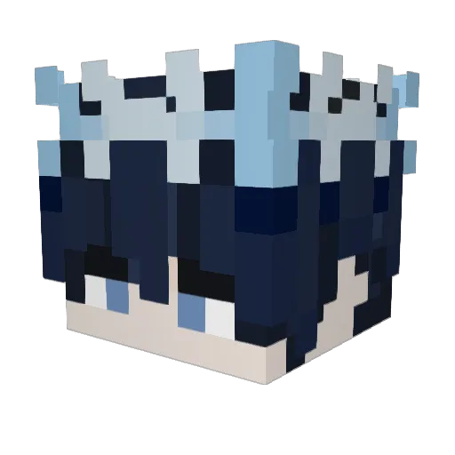 orocchi Minecraft avatar head, 3D render