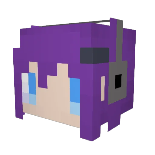 orochi_sora Minecraft avatar head, 3D render