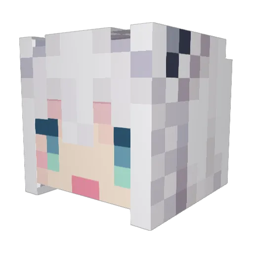 oroiya Minecraft avatar head, 3D render