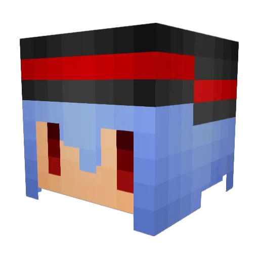 oropon1 Minecraft avatar head, 3D render