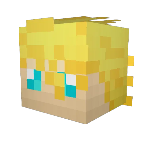 oroxis Minecraft avatar head, 3D render