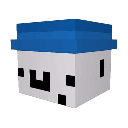 orozynx Minecraft avatar head, 3D render