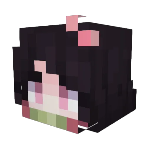 orpicrowd Minecraft avatar head, 3D render