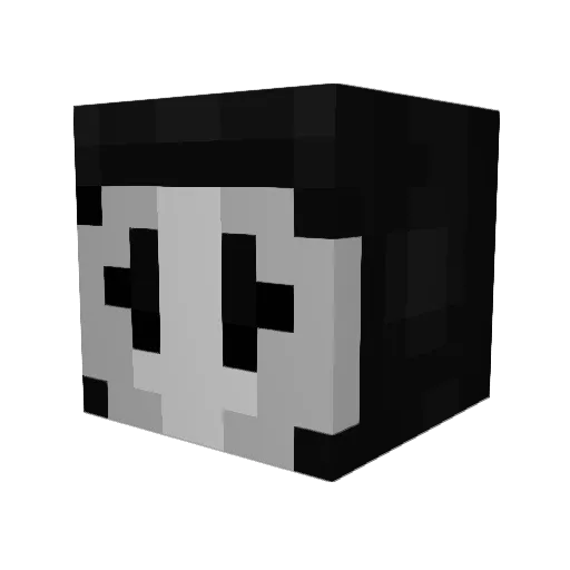 orrrg Minecraft avatar head, 3D render