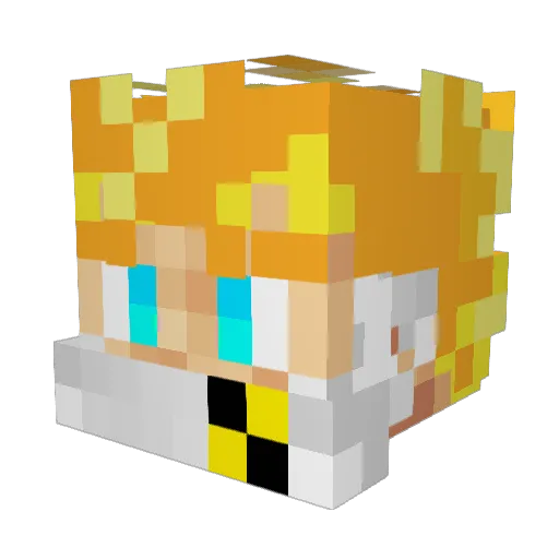 orsha Minecraft avatar head, 3D render