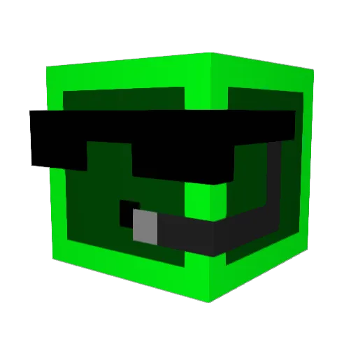 ortacul Minecraft avatar head, 3D render