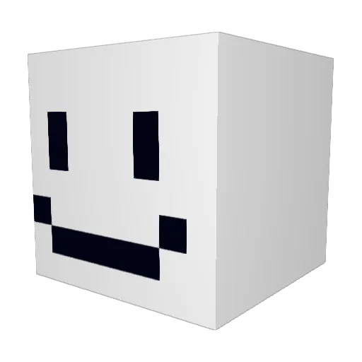 ortakplus Minecraft avatar head, 3D render