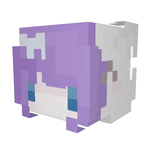 ortelish Minecraft avatar head, 3D render
