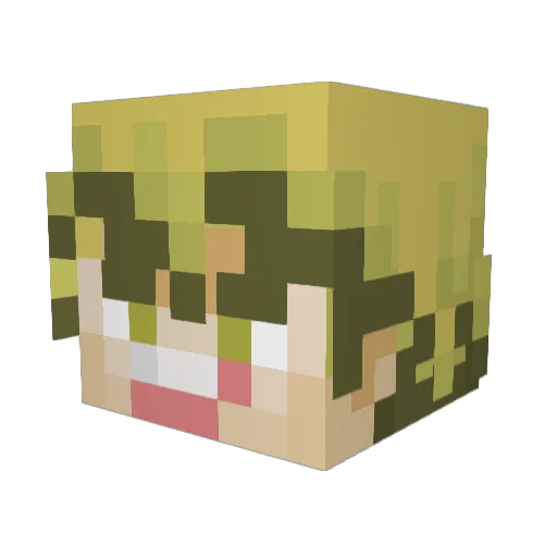 ortg1 Minecraft avatar head, 3D render