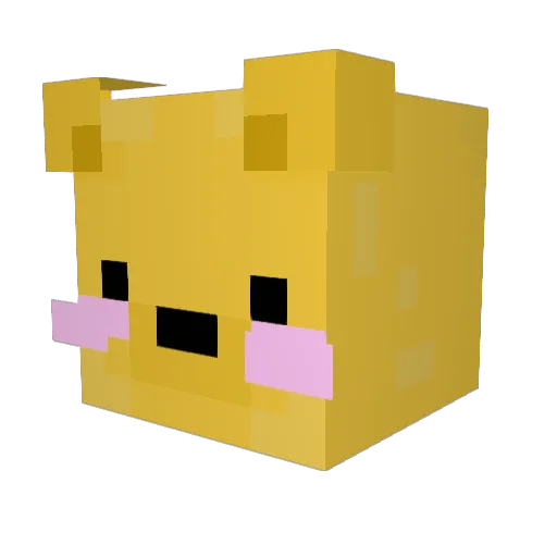 oruca07 Minecraft avatar head, 3D render