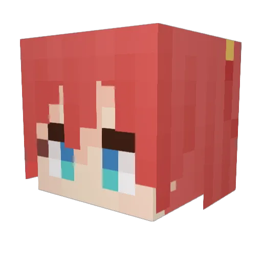 orucs_1024 Minecraft avatar head, 3D render