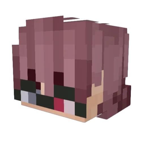 orugio Minecraft avatar head, 3D render
