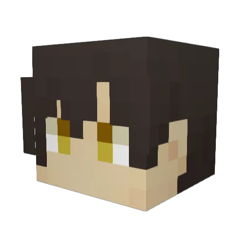 oruha1209 Minecraft avatar head, 3D render