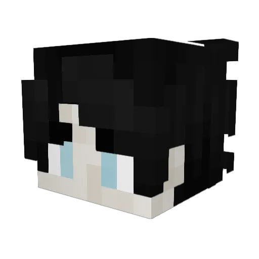 orz3l Minecraft avatar head, 3D render