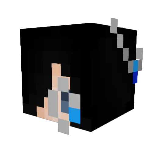orzazel Minecraft avatar head, 3D render