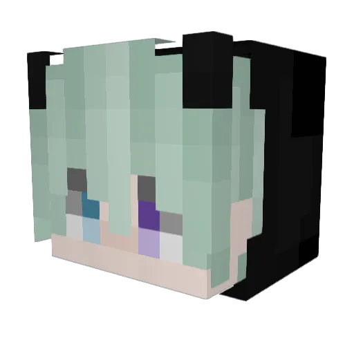 orzpc Minecraft avatar head, 3D render